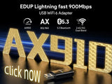 EDUP  RT2980 Router AX3000 3000Mbps Dual Band 2.4/5GHz Gigabit WIFI6 Router 802.11AX MIMO EasyMesh Wide Signal Range