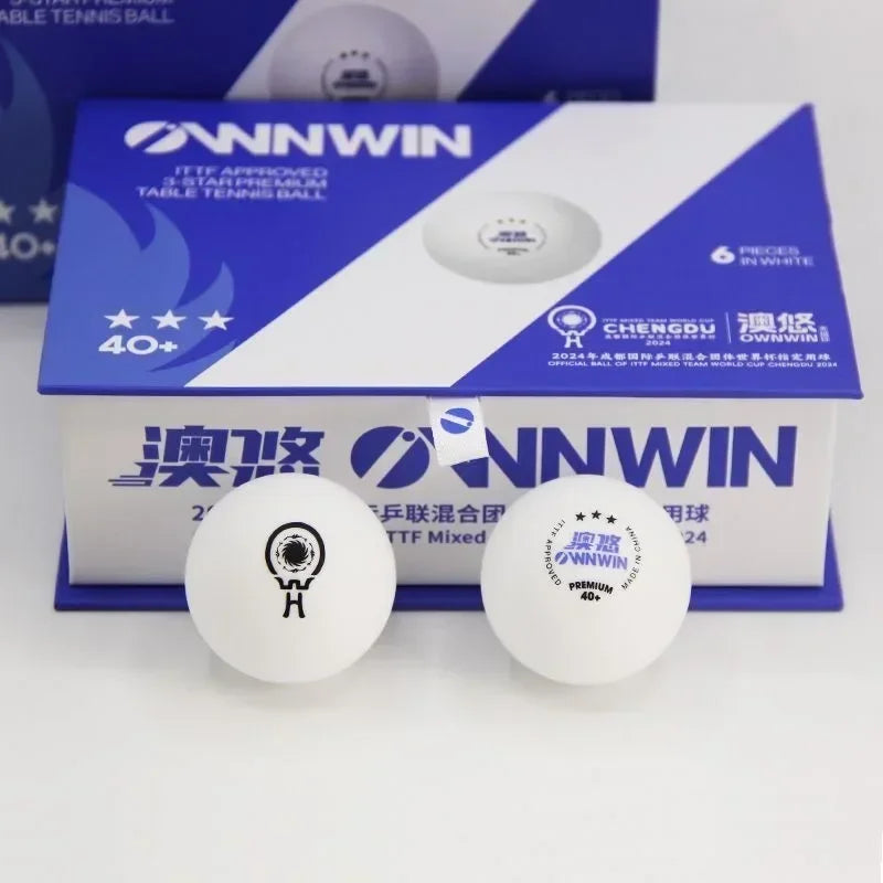 Original Table Tennis Balls 2024 Official Balls of The ITTF Mixed Team World Cup V40+ Ping Pong Balls 3 Star Competition Balls