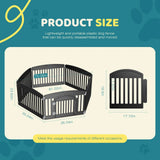 JHK Plastic Dog Playpen 6 Panel 24IN Expandable Durable Pet Fence for Medium Dogs Indoor Outdoor Folding Portable Puppy Playpen