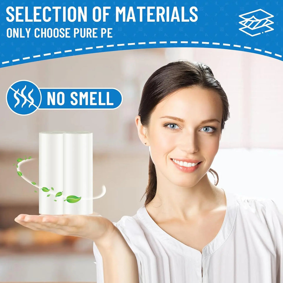 4 Gallon Small Trash Bags, 100 Count White Unscented Garbage Bag Liners for Bathroom and Home Use
