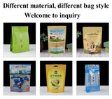100PCS Stand-up Matte Aluminum Foil Window Ziplock Bag DIY Snack jewelry Spice Candy Customize Logo Brand Gift Storage Pouches