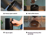 Portable Electric Coffee Grinder with USB Charging Adjustable Ceramic Grinding Core Long Endurance for Outdoor Travel