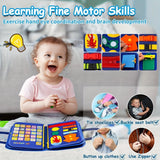 Busy Board Toys for Toddler, Preschool Educational Toy for Learning Fine Motor Skills, Ideal Christmas Birthday Gifts