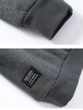 Men’s Quarter Zipper Fleece Sherpa Lined Sweatshirt Winter Warm Thick Fashion Pullover Tops Loungewear 8XL Plus Size