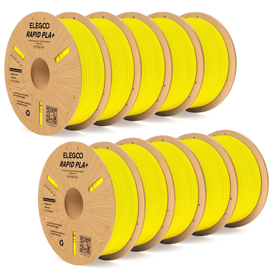 ELEGOO RAPID PLA+ Filament 1.75mm, 3D Printer Filament, Support 30-600mm/s Printing Speed, Compatible with Most FDM 3D Printers