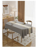 Square Printing Tablecloth No Wash Oil Proof Waterproof and Heat-resistant PVC Table Mat Home Banquet Coffee Table Decoration