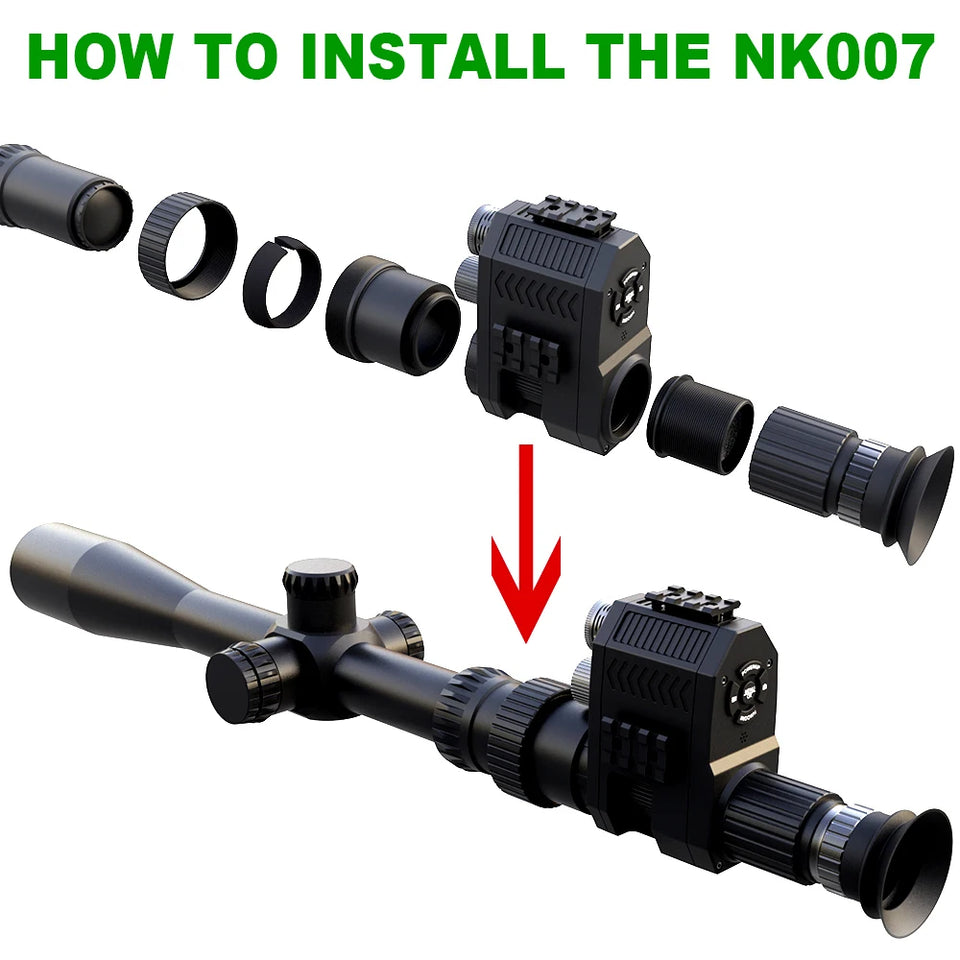 Tactical FAST Helmet NVG Night Vision Device, Hunting Riflescope IR Night Vision, Outdoor CS Shooting Training Sight Digital Cam