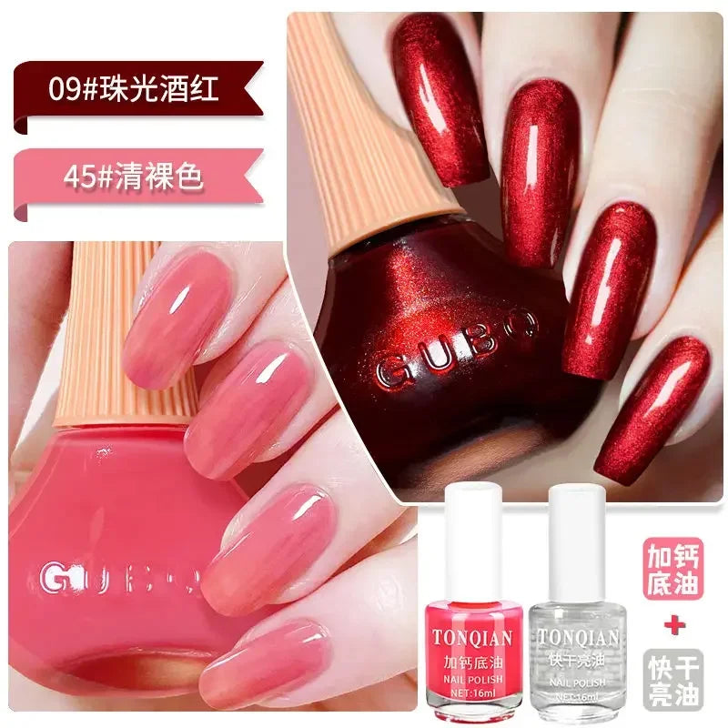New Oily Gel Nail Polish Glitter Sparking Autumn Winter Milk Coffee Color Varnish No Bake Quick Dry Nail Art Salon Nail Polish