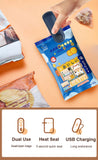 Mini Bag Sealer 2 in 1 Heat Sealer with Cutter Snack Bag Sealer Portable Resealer Machine for Plastic Bags Food Storage