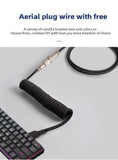 3M Type C Mechanical Keyboard Coiled Cable USB Keyboard Wire Mechanical Keyboard Aviator Desktop Computer Aviation Connector