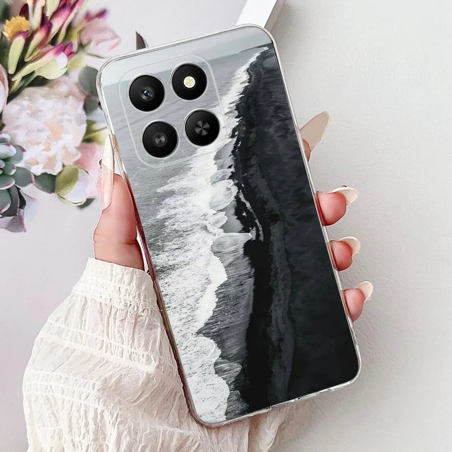For Honor 400 Smart 5G Case LGN-NX1 Cute Cartoon Painted Cover Soft Slim Phone Case For Honor X7d HonorX7d Honor400 Smart Fundas