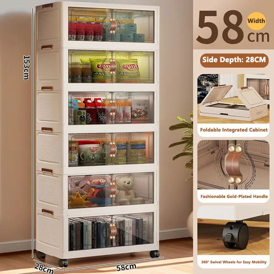 Multilayer Storage Closet Organizer for Multi-scene Use Home Organization Solution for Closets Pantry Or Garage