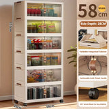 Multilayer Storage Closet Organizer for Multi-scene Use Home Organization Solution for Closets Pantry Or Garage