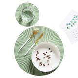 Anti Slip Heat Resistant Coasters for Coffee Tea Mug, Round Table Mat Linen Drink Coaster, Kitchen Accessories Decor Placemats