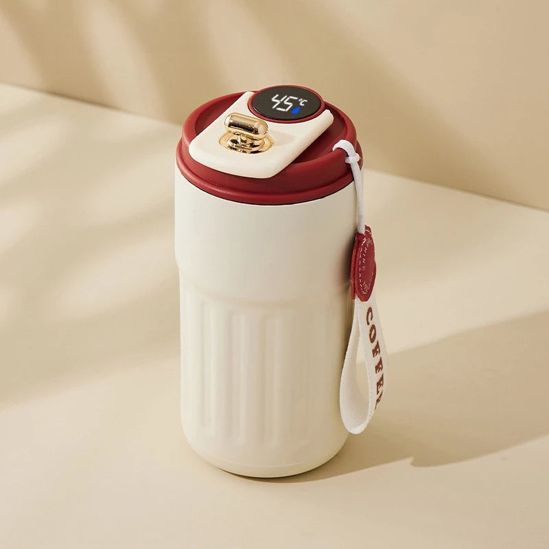 Smart Temp Display Stainless Steel Tumbler Thermal Mug Vacuum Insulated Coffee Cup Travel Thermos Cups Hot Water Bottle for Tea