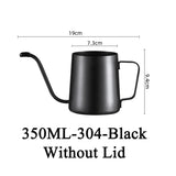 Coffee Hand Brewing Pot 250/350/600ML Stainless Steel Long Gooseneck Coffee Pot Kettle For Induction Stove Tops Kitchen Tools