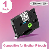 Markdomain 1PK 6mm/9mm/12mm 231 Label Tape Compatible for Brother P-Touch Label Maker for TZ TZE 131 231 431 531 631 731 Ribbon