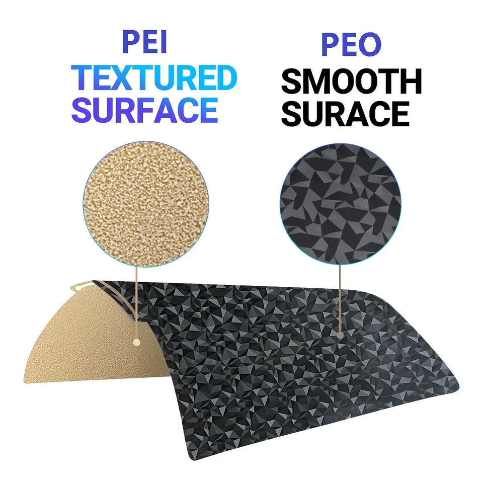 For Bambu Lab P1S P2S Build Plate A1 X1C Pei Texture 257x257 H1H PEY Peo Sheet Spring Steel For Bambulabs X1 Carbon Bambulab P1P