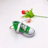 3D Canvas Sneaker Tennis Shoe Keychain Blue Pink Black White Sports Shoes Keyring Bag Ornaments Car Trinket Keyring Accessories
