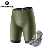 ROCKBROS Men's Cycling Shorts 3D Gel Pad Cycling Underwear Anti-Slip Breathable Bike Bicycle Liner Shorts Men MTB Road Riding