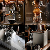 Coffee Machine,CRM3124X Dual Boiler,Espresso Machine,Auto Water Inlet Outlet,Coffee Maker,E61 Head 2PID Temperature Control