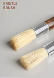 Vintage Coffee Brush Grinder Cleaning Tool Retro Barista Espresso Machine Cleaner Solid Wood Brush Coffee Machine Accessories