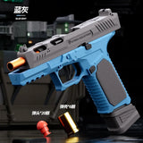 Sig17  M9a3 Toy Gun Throwing Shell Pistol With Target Laser Soft Bullet Airsoft Outdoor Sports CS Weapon for Children Gift