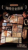 125piece Scrapbook Paper Coffee Business Planner Kit Professional Coffee Shop Worksheets Log Sheets Notebooks Memo Collage