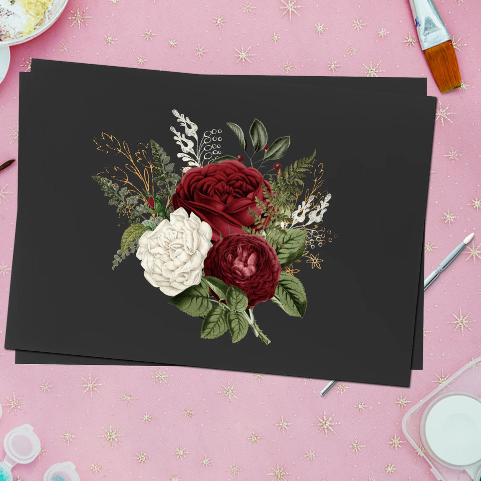 20 Sheets Black Card Paper Handmade DIY Craft Art Card Stock for Painting Origami Black A4 Paper Handmade Craft Papers