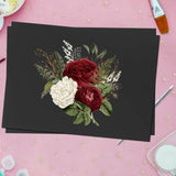 20 Sheets Black Card Paper Handmade DIY Craft Art Card Stock for Painting Origami Black A4 Paper Handmade Craft Papers