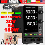 Adjustable DC Power Supply 30V 5A 10A,Bench Power Supply,24V 36V 48V 72V Battery Charging,Reverse Polarity Protection,Activate