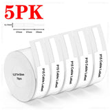 Labelwell 5/10PK P15 Thermal Label Sticker 12x40mm 15x30mm Label Tape Compatible for Marklife P15 P12 P11 L12 D30 Label Printer