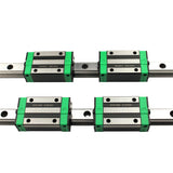 2pcs HGR20 Square Linear Guide Rail 300 400 500 800 1000 1500mm + 4pcs HGH20CA Bearing Slide Block Carriages For CNC 3D Printer