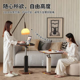 Fixed rotating lift, living room corner sofa coffee table office bedside table mobile air pressure computer table smallsidetable