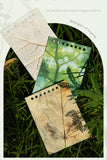 JIANWU Whisper of Leaves Series Vintage Texture Landscape Collage Scrapbook Material Paper Creative Junk Journal Stationery