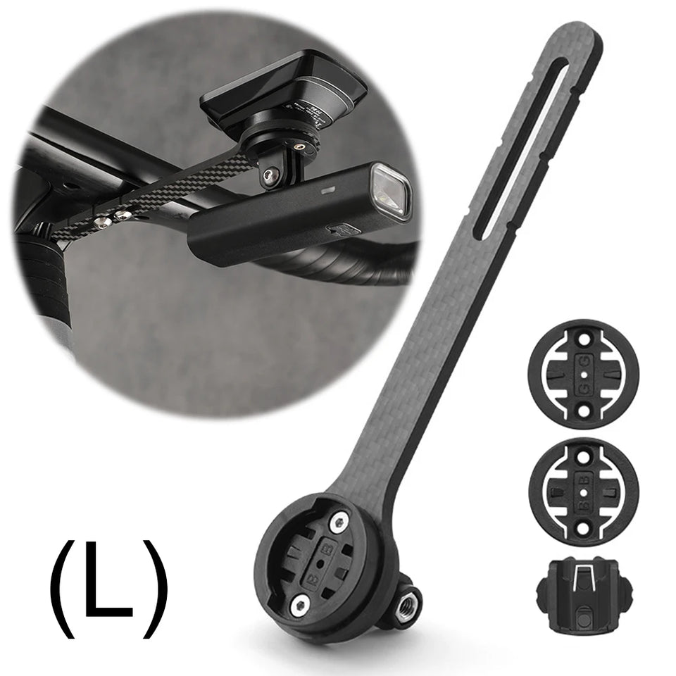 Carbon Fiber Bike Stopwatch Mount Universal Road Bike Speedometer Mount Holder Cycling Speedometer Support for Garmin