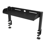 Clamp on Desk Shelf Black Desk Organizer Strong Load Bearing for Sundries Gaming Devices Office