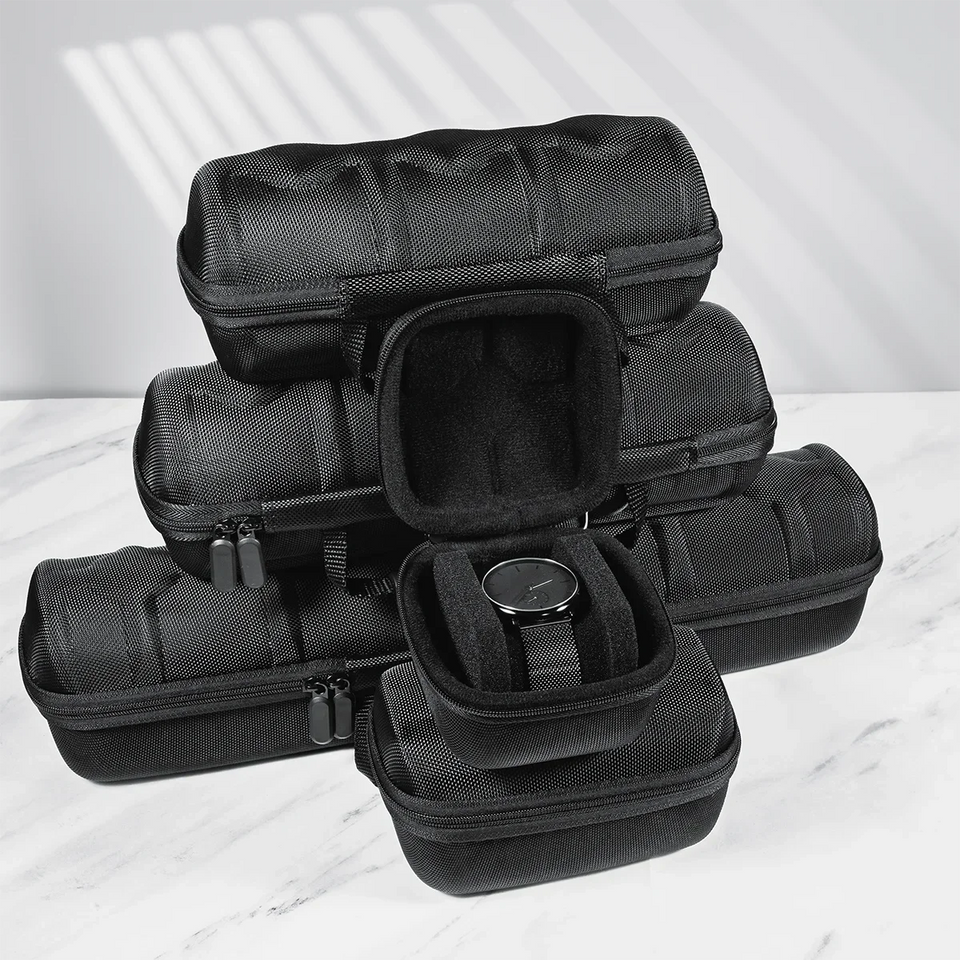 Watch Box Organizer Watch Travel Case Portable Storage Watch Display Holder for Wristwatches and Smart Watches Men Women Gift