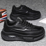 Chunky Sneaker Plus Size 45 46 47 48 Men Designer Sport Shoes Fashion Casual Leather Fabric Height Increased Flat Platform Shoes