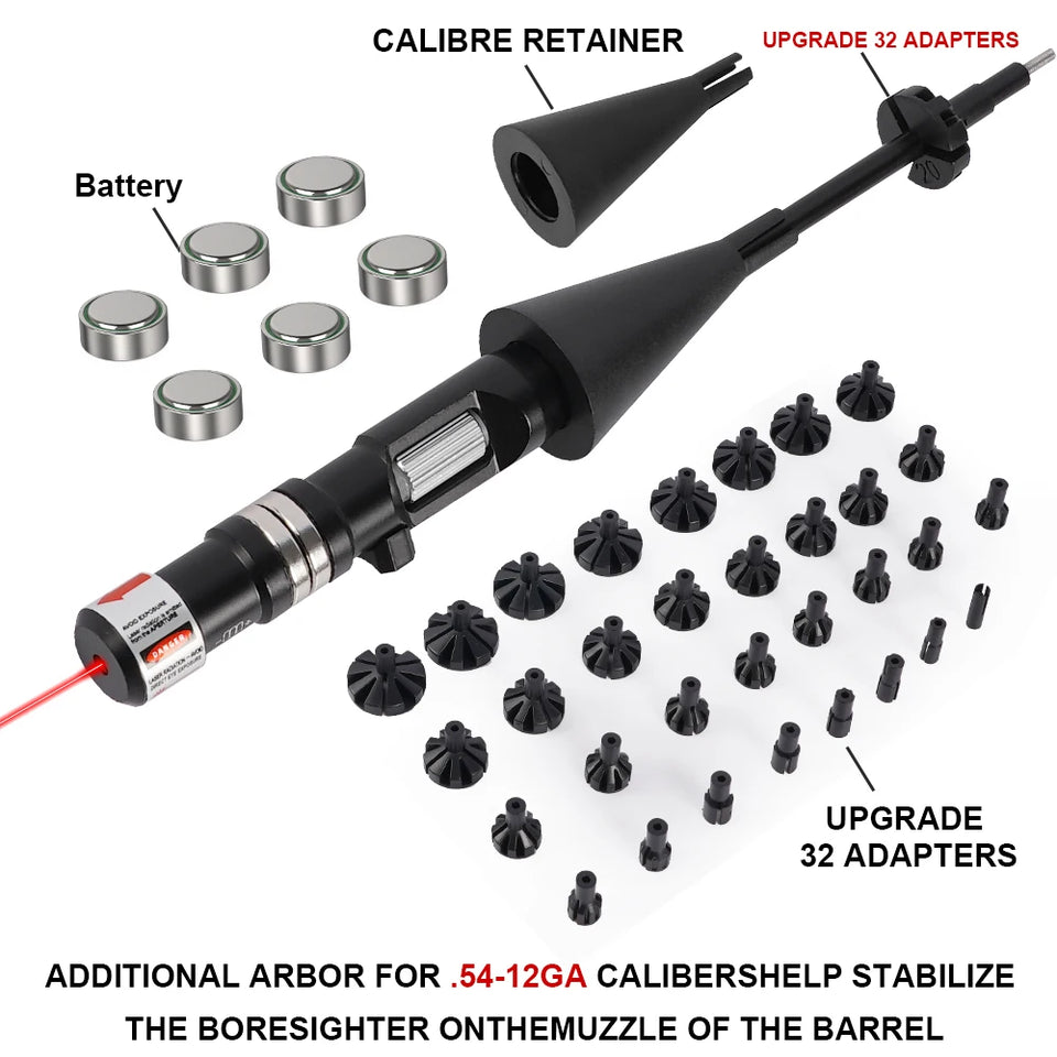 1356 Tactical Green Laser Sight Kit - Zero Scopes Without Ammo, Save Time & Money for Rifle/Pistol/Shotgun.