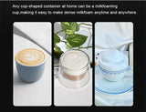 Electric Milk Frother 2 In 1 Rechargeable  Blender Stainless Steel 3 Speeds Coffee Mixer Egg Beater Handheld Foam Maker Tools