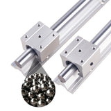 2set Linear Rail SBR12 SBR16 SBR20 300 500 600 700 800 1000mm 1200 1500mm 2pcs Linear Guide + 4pcs SBR-UU Blocks for CNC Part