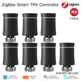 MOES ZigBee3.0 TRV New Radiator Actuator Valve Tuya Smart Programmable Thermostat Temperature Heater Alexa Voice Control