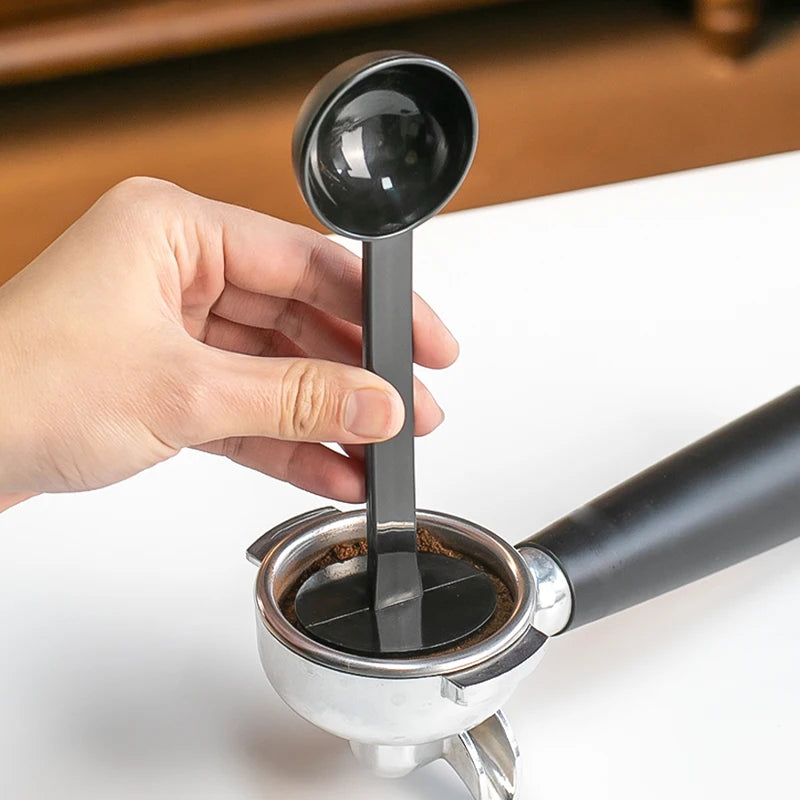 Dual-use Scoops Coffee Spoon 2 In 1 Measuring Spoon 10g Standard Powder Press Scoop Coffee Machine Accessories Kitchen Tools