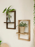 Wooden Display Shelf Floating Shelves Rustic Wood Shelves Wall Storage for Bedroom Kitchen Over Toilet Small Wall Mounted Gifts