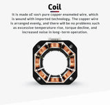 Nema17 Hybrid Open-loop Stepper Motor 2PH 34/40/48/60mm Length 4-Lead 0.28/0.42/0.56/7Nm for 3D Printer CNC Machine Tools Laser