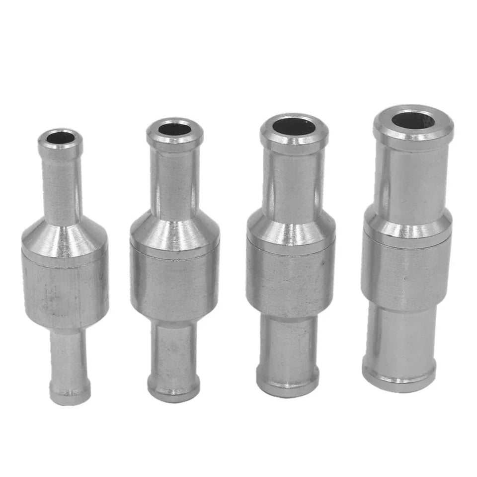 6/58/9/10/12mm Aluminium Alloy One Way Check Valve Fuel Non Return Check Valve Petrol Diesel For Car Automobile Oil Water Pumps