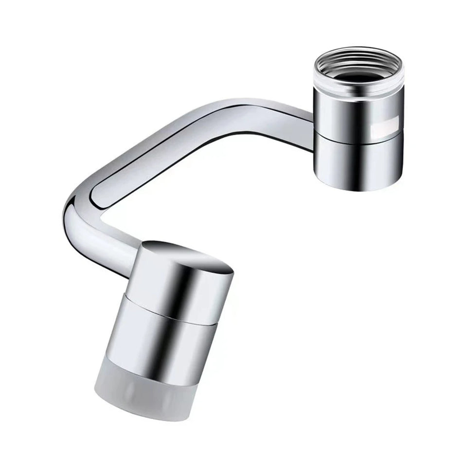 1080° Rotatable Extension Faucet Sprayer Head Universal Faucet-Extender 2 Modes Stainless Steel Bathroom Tap Extend Adapter