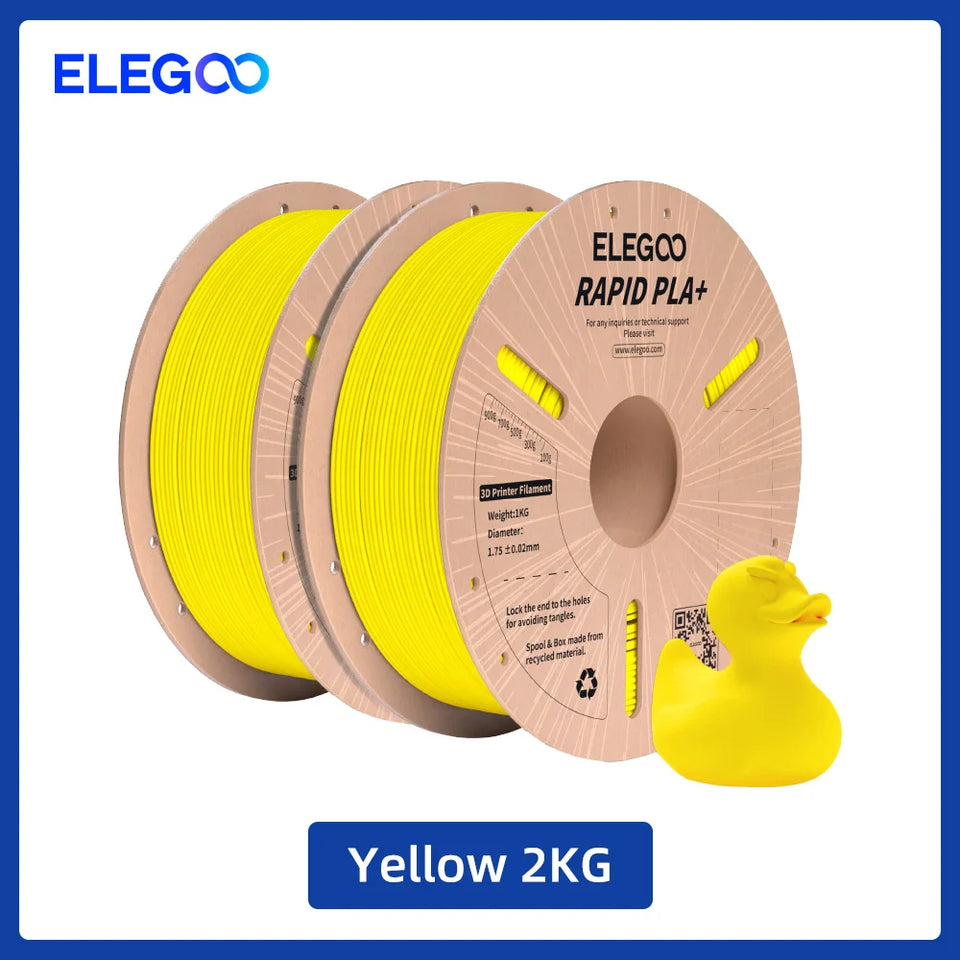 ELEGOO RAPID PLA+ Filament 1.75mm, 3D Printer Filament, Support 30-600mm/s Printing Speed, Compatible with Most FDM 3D Printers