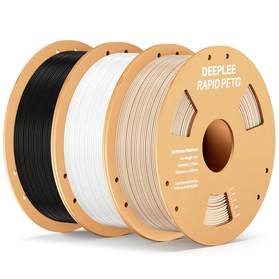 DEEPLEE Rapid PETG Filament 1.75mm 1KG 3d printing materials PETG Black Filament 1kg Fits for Most FDM 3D Printers DEEPLEE